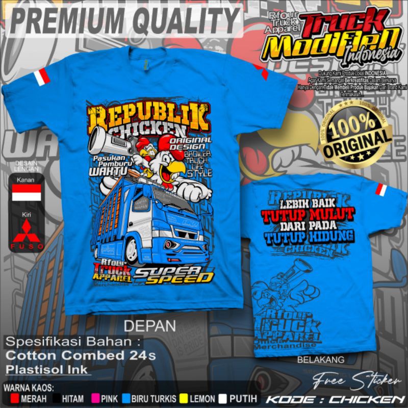  KAOS TRUK AYAM  KAOS  TRUK  CANTER KAOS  TRUK  KAOS  TRUK  MANIA 