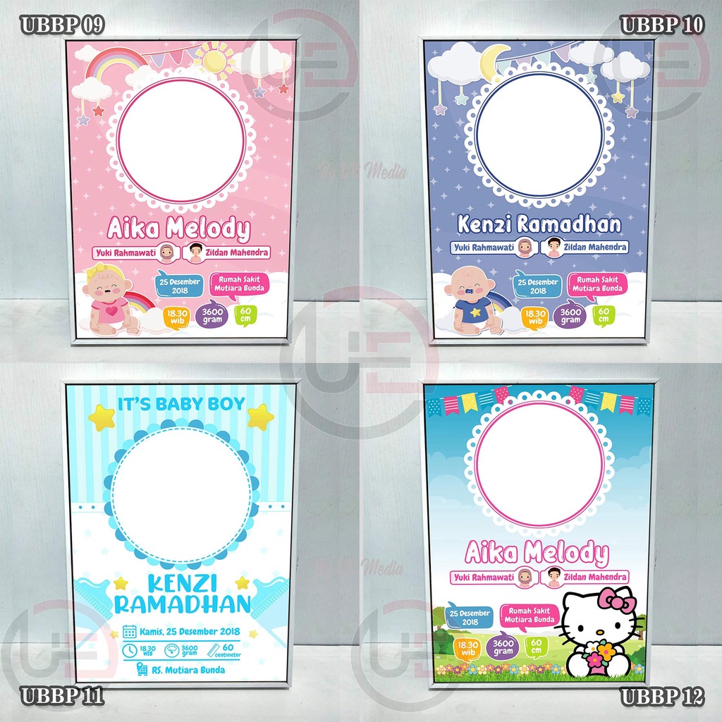 JASA DESAIN FOTO KELAHIRAN ANAK - EDIT FOTO AQIQAH - EDIT FOTO BAYI LAHIR - BIO BABY DESAIN