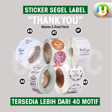 

[Isi 100Pcs - Part 9] Stiker Segel Thank You For Your Order Stiker untuk Kemasan Stiker Amplop