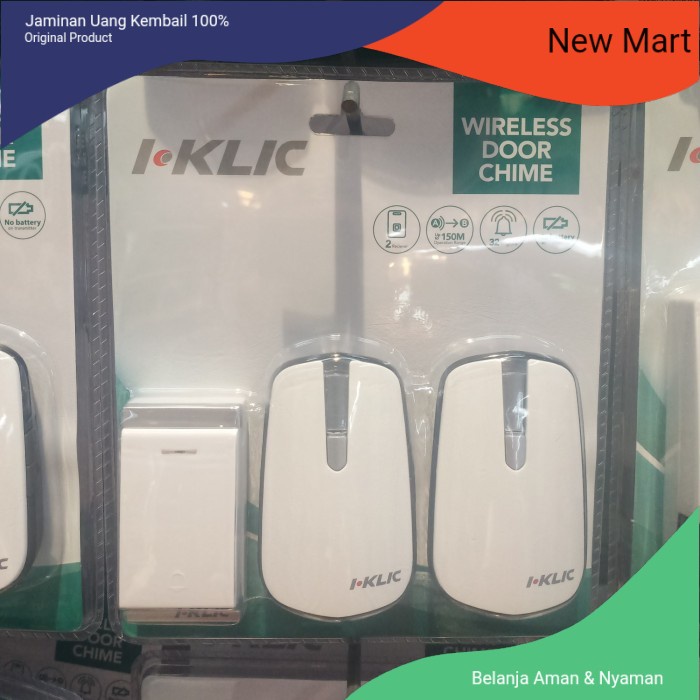 Bel Rumah Bel Pintu Wireless 2 receiver 150M