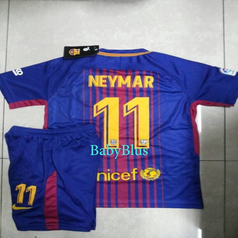 SPORTY NAMESET + Jersey baju bola anak KIDS GO Klub: BARCA MADRID PSG LFC MU JUVE 2017-2018 KEREN