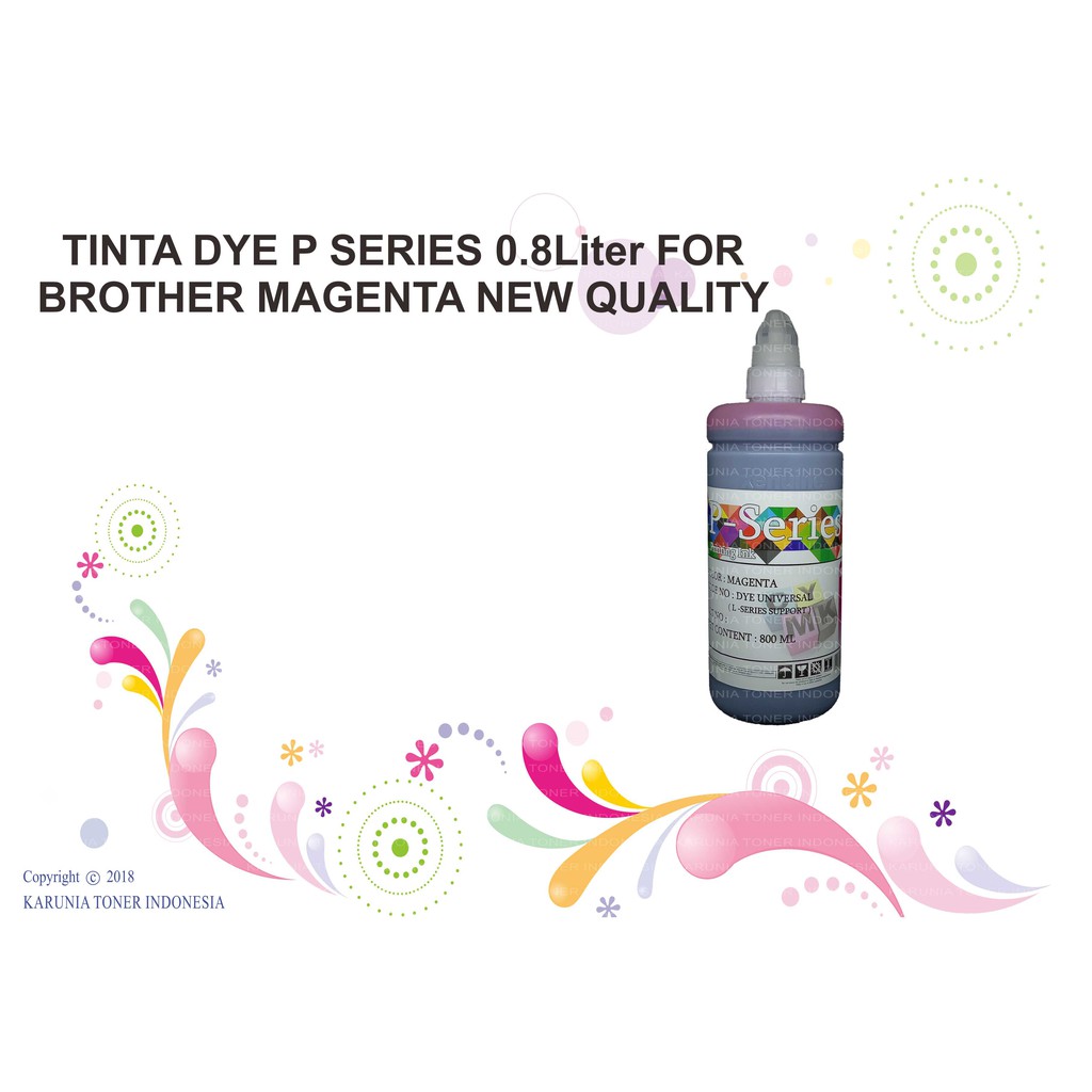 TINTA DYE P SERIES 800ML FOR BROTHER CMYK NEW QUALITY