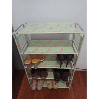 Rak Sepatu Mini Motif 4 Dan 5 Susun Tempat Buku Tas Baju Rack Storage Serbaguna Box Shopee Indonesia