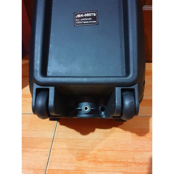SPEAKER PORTABLE JBK 0807s BIG 8" INCH + MIC ADA PENGATURAN MIC DAN ECHOBISA BAYAR DITEMPAT