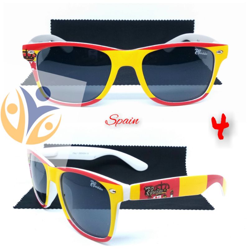 Kacamata bola piala dunia fans club flag uv protect