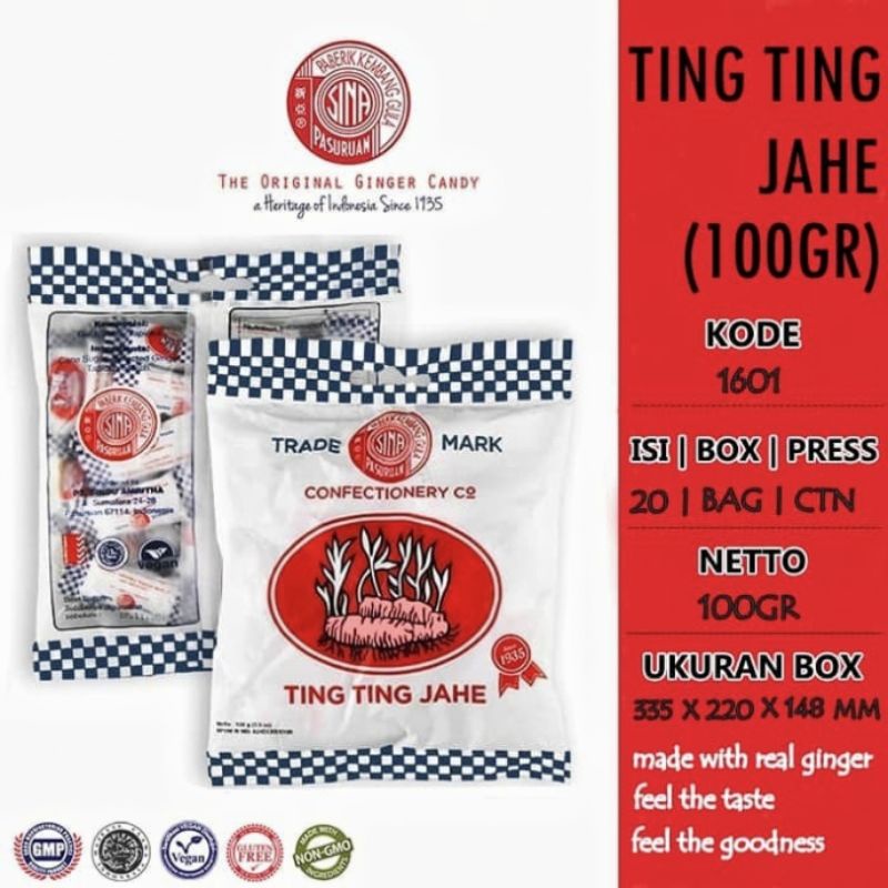 

TING TING JAHE Permen jadul 100gr