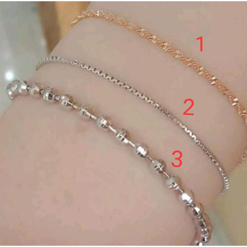 Gelang Titanium Wanita Anti Karat La Vienne - Pilih 1 dari 3 Variasi - Bisa COD