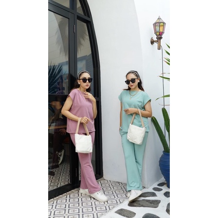 ZOLA ONE SET | ONE SET BABY TERRY KAOS PREMIUM  | ONE SET WANITA KEKINIAN