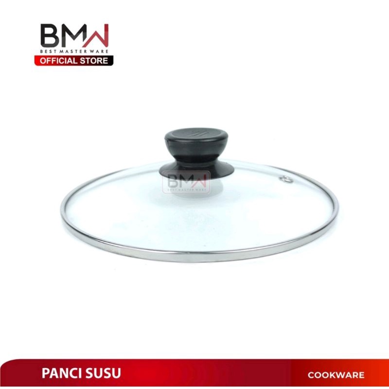 Panci Susu Milk Pot Stainless 16cm Tutup Kaca