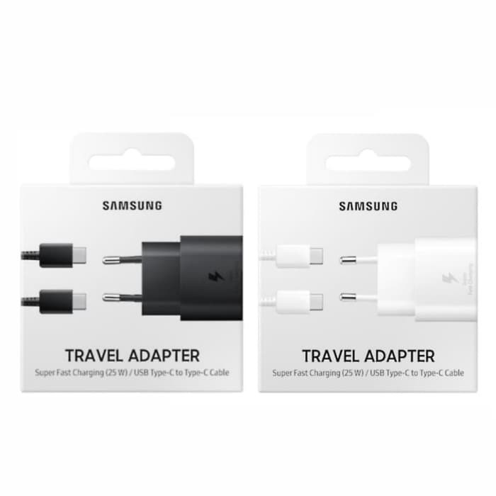 CHARGER TRAVEL ADAPTER SAMSUNG 25W TYPE C TO TYPE C ORI SUPER FAST