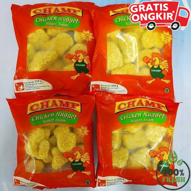 

[PASTI FRESH] NAGET / NUGGET /NUGGETS CHAMP 250g/TERENAK/