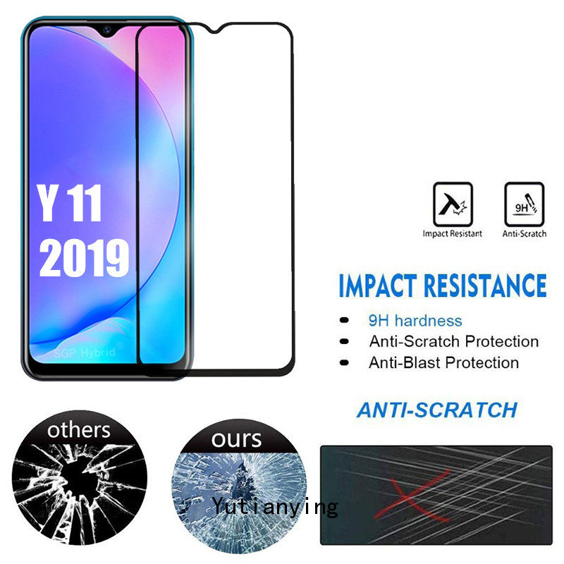 Pelindung Layar Tempered Glass 2 In 1 Untuk Vivo Y30 Y50 Y20I Y30I Y51 2020 Y12 Y11 Y91 Y93 Y95 Y20 Y15 Y12I Y19 V20Se Y91C