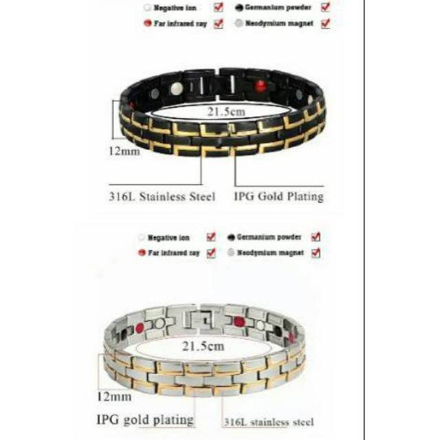 GELANG MAGNET KESEHATAN ORIGINAL TITANIUM PREMIUM QUALITY BEST SELLER