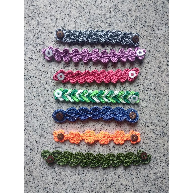 Konektor masker rajut / ear saver / penyambung tali masker hijab / mask connector handmade