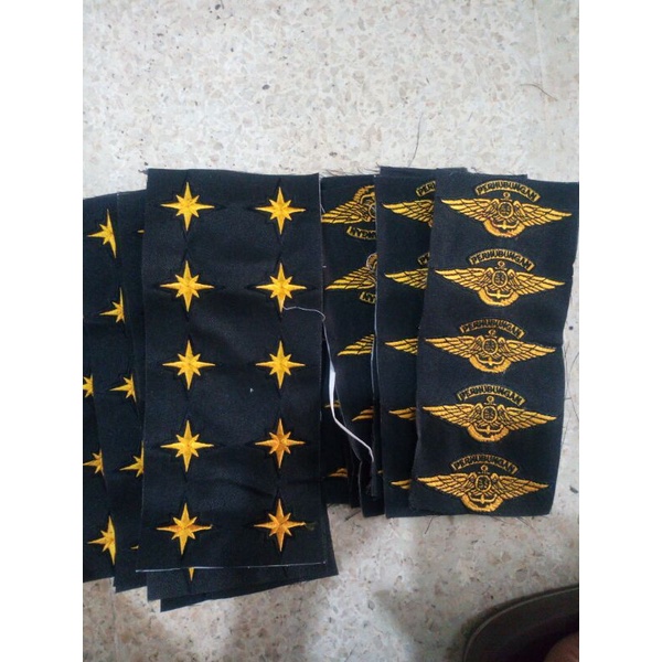 wing dishub monogran dishub bordir