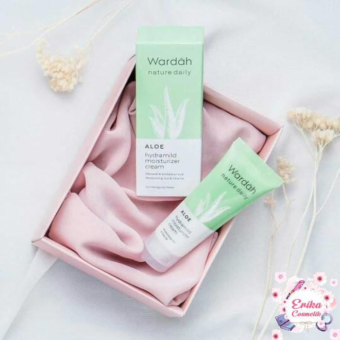Pelembab Wardah Nature Daily Aloe Hydramild Moisturizer Cream ORIGINAL Lidah Buaya Aloe Vera