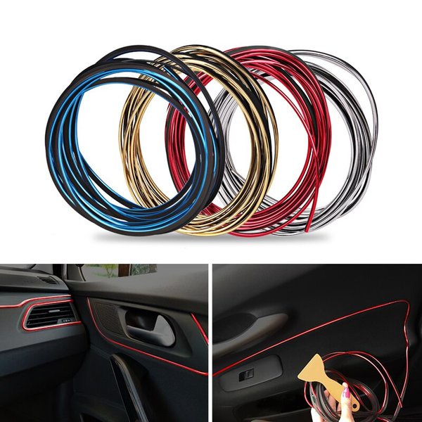 TRIM STRIP Dekorasi Celah Interior List Dashboard Mobil Universal Panjang Aksesoris Kendaraan