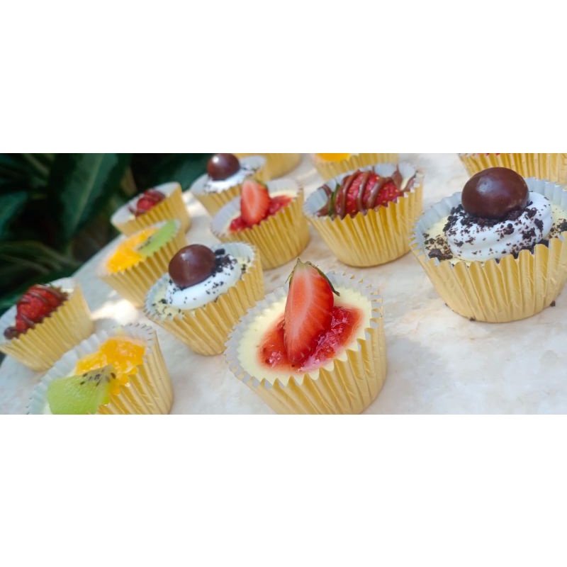 

Petite Cheese Cake dapurmasafa isi 16pc khusus gojek grab cake Bandung