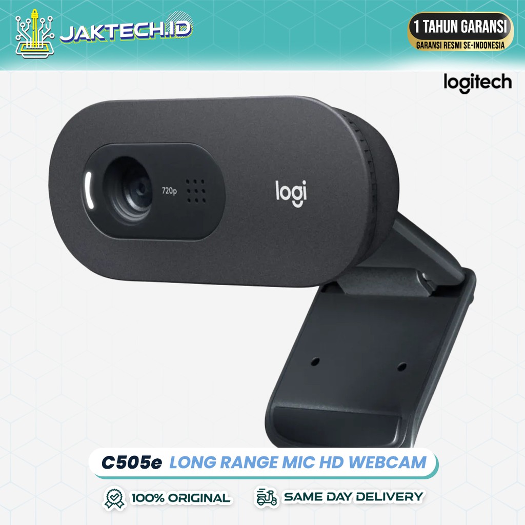 Logitech Webcam C505e LongRange Mic HD 720p Video Calling / GARANSI RESMI