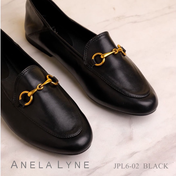 ANELA LYNE SEPATU LOAFERS LEATHER  BAYLEY PL6-02 ORIGINAL