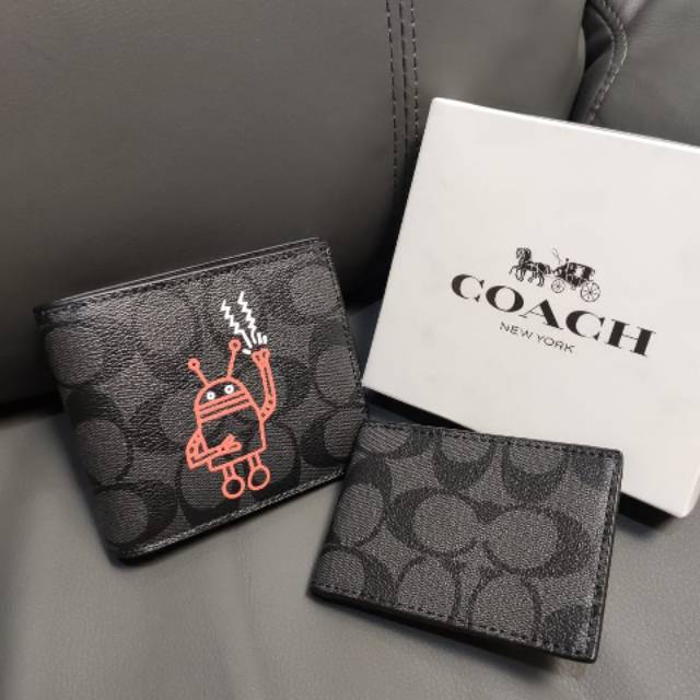 Dompet Coach men wallet robot