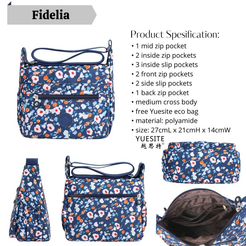 TAS SELEMPANG WANITA YUESITE FIDELIA MEDIUM CROSSBODY