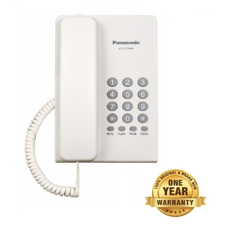 RESMI Telepon Panasonic KX-T7700 - Pesawat Telepon Rumah Kantor Single Line