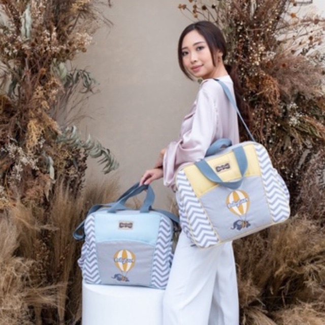 Baby Care - Tas Bayi Besar Selempang Motif Zig Zag