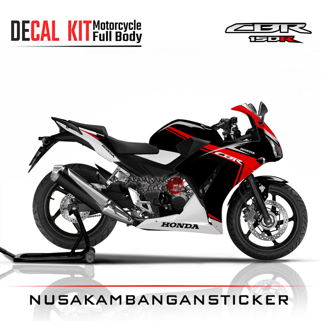 Decal Sticker CBR 150 K45 HITAM ELEGANT