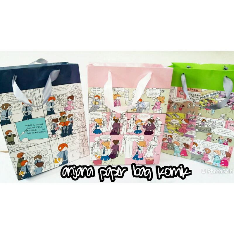 

paper bag motif lucu/paper bag komik