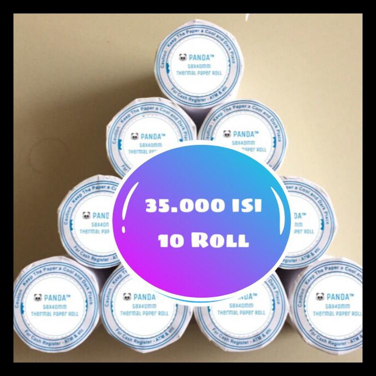 

Kertas Kasir Struk Paper Roll 58X40Mm Thermal Pos Receipt Printer Special