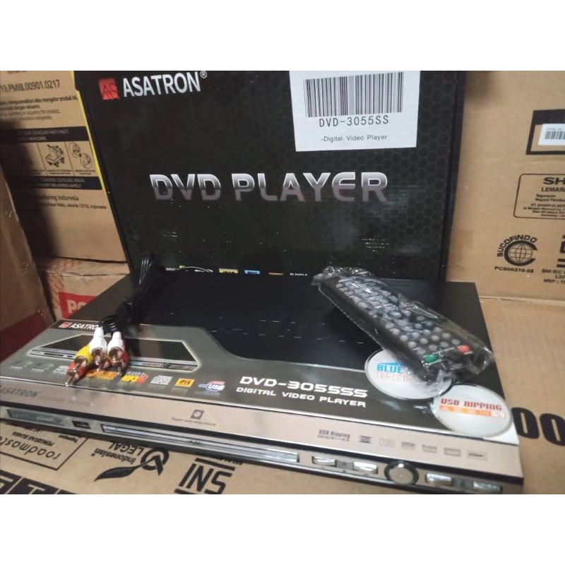 DVD PLAYER ASATRON 3055 SS MPEG4 MP4 MP3 CD USB MUSIC VIDEO PHOTO GARANSI KARAOKE BAJAKAN MURAH SNI