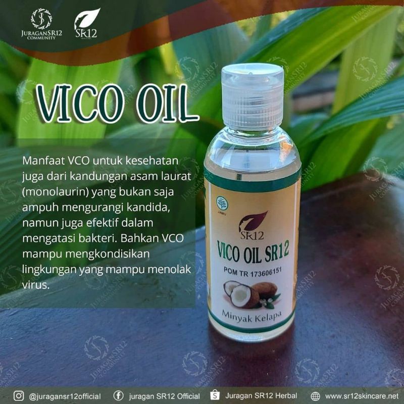 

100% minyak kelapa murni SR12 - virgin coconut oil - vico