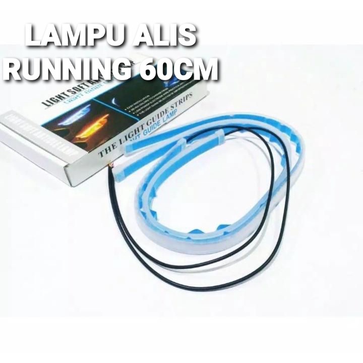 PROMO LAMPU ALIS SLIM 60CM FLEXYBLE 2 WARNA SEN RUNNING KUNING DAN SENJA BIRU MERAH BISA BUAT MOTOR MOBIL UKURAN 60CM ANTI AIR WATERPROOF