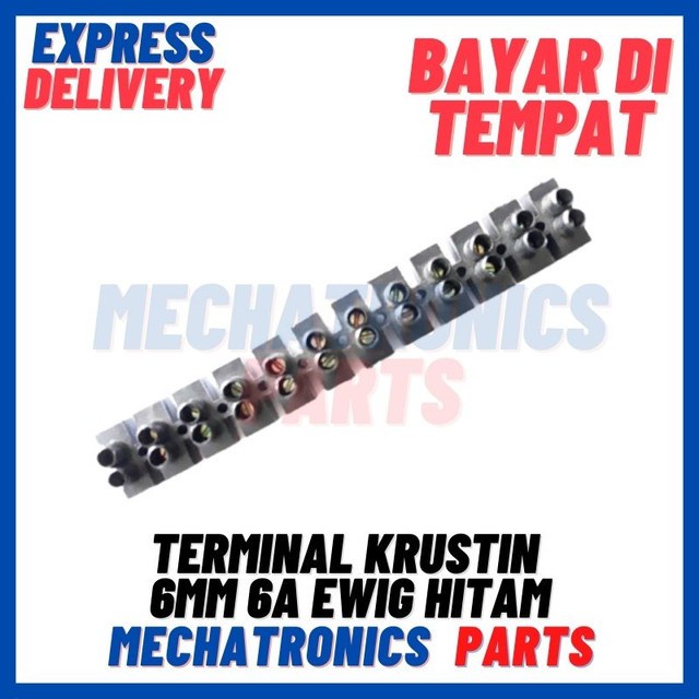 [DEV-9444] TERMINAL KRUSTIN 6MM 6A EWIG HITAM