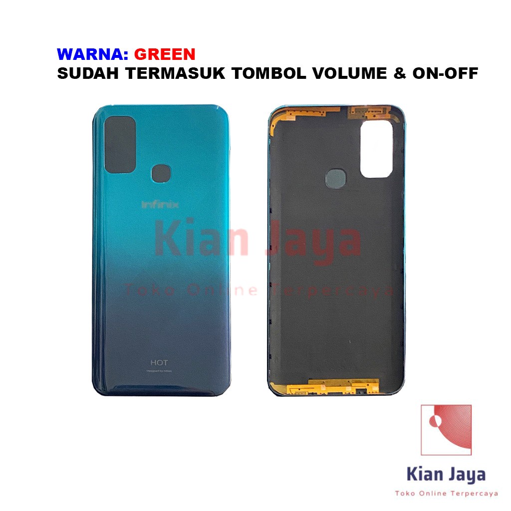 Back Cover Backdoor Infinix Hot 9 Play X680 Tutup Belakang Baterai Cassing Casing Backcase Original