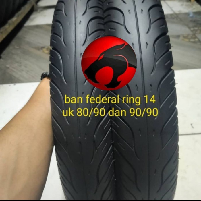 SEPASANG BAN MOTOR FEDERAL RING 14 STANDARD HONDA BEAT COPOTAN