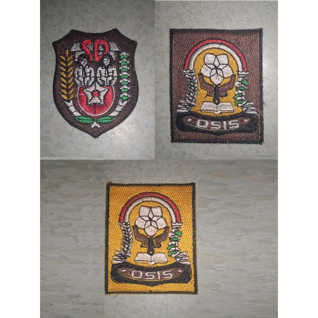 Badge OSIS SD SMP SMA (full bordir)