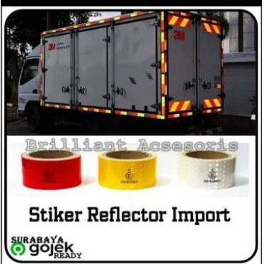 Stiker Box Reflector Reflektor - Stiker Box Truk - Stiker Pantul Cahaya