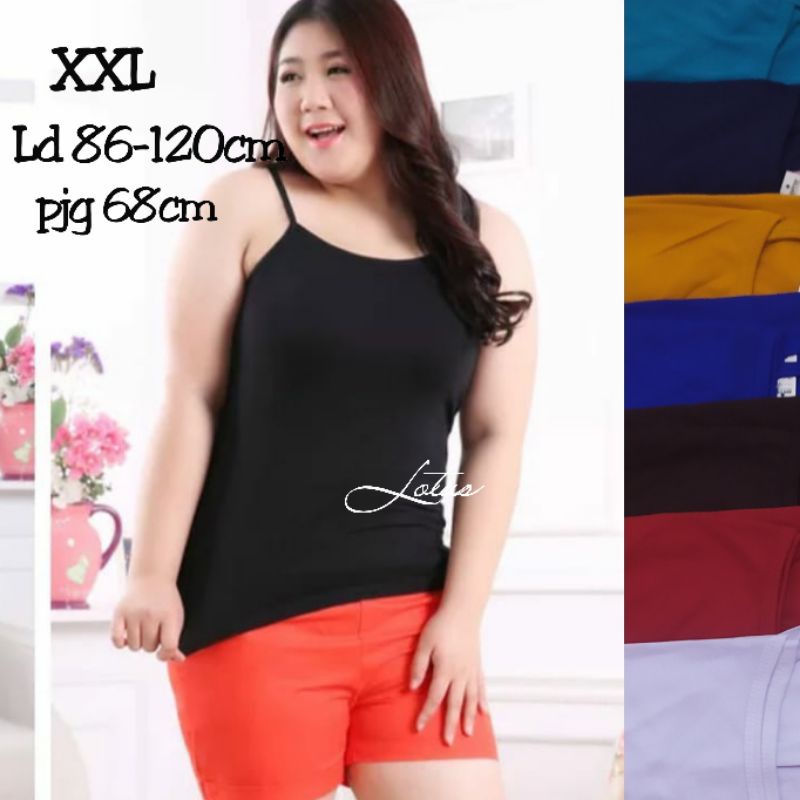 TANKTOP JUMBO WANITA TALI KECIL-TANKTOP JUMBO WANITA PREMIUM XXL &amp; STANDAR