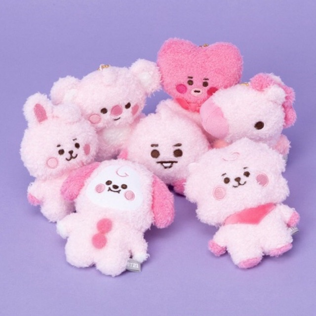 [PREORDER] Official BT21 Line Friends Japan Tatton Baby Pink