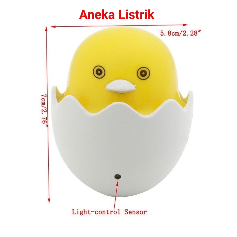 LAMPU TIDUR LED SENSOR CAHAYA HEMAT ENERGI / LAMPU MALAM EGG TELUR AYAM BEBEK / LAMPU KAMAR ANAK LAMPU HIAS GROSIR UNIK