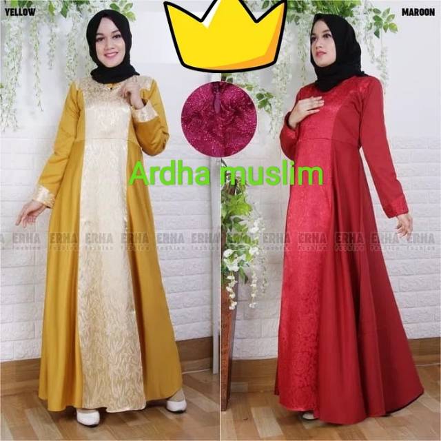 Gamis syar'i Jaguart gliter premium II gamis terbaru