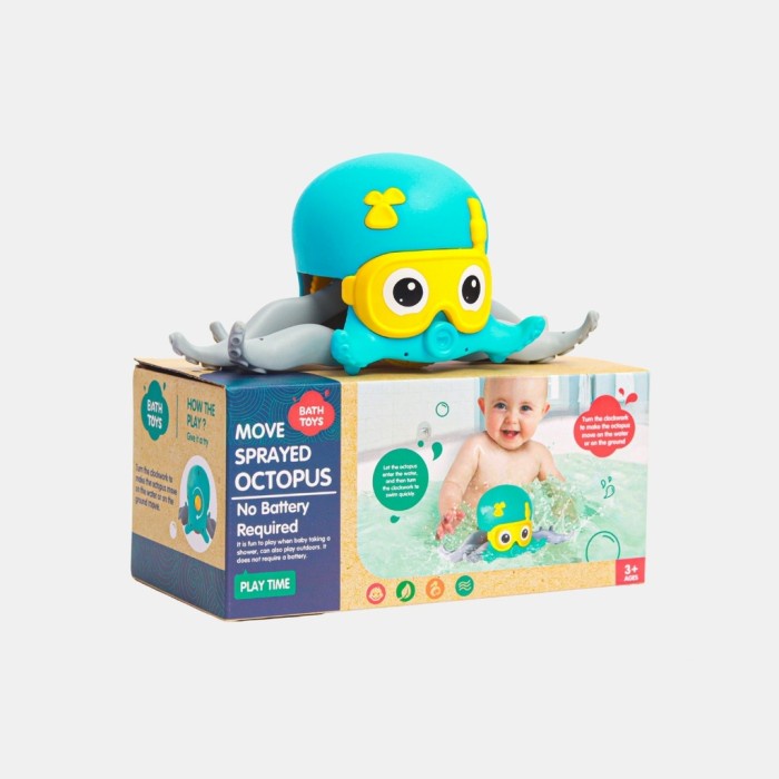 TokoPapin Mainan Gurita Berjalan Tanpa Baterai Mainan Mandi Anak Bayi Tiktok Mainan Edukasi Anak Bayi Lucu Tiktok Viral Gurita Bisa Jalan