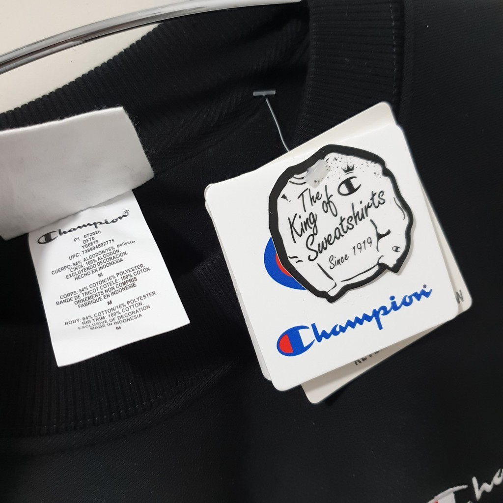 Champion reverse wave small script crewneck / champion crewneck original