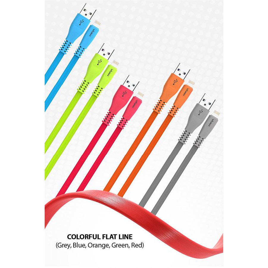 1 Toples 30 pcs Kabel Data Vivan CSL 100 USB Lightning Iphone 30 PCS