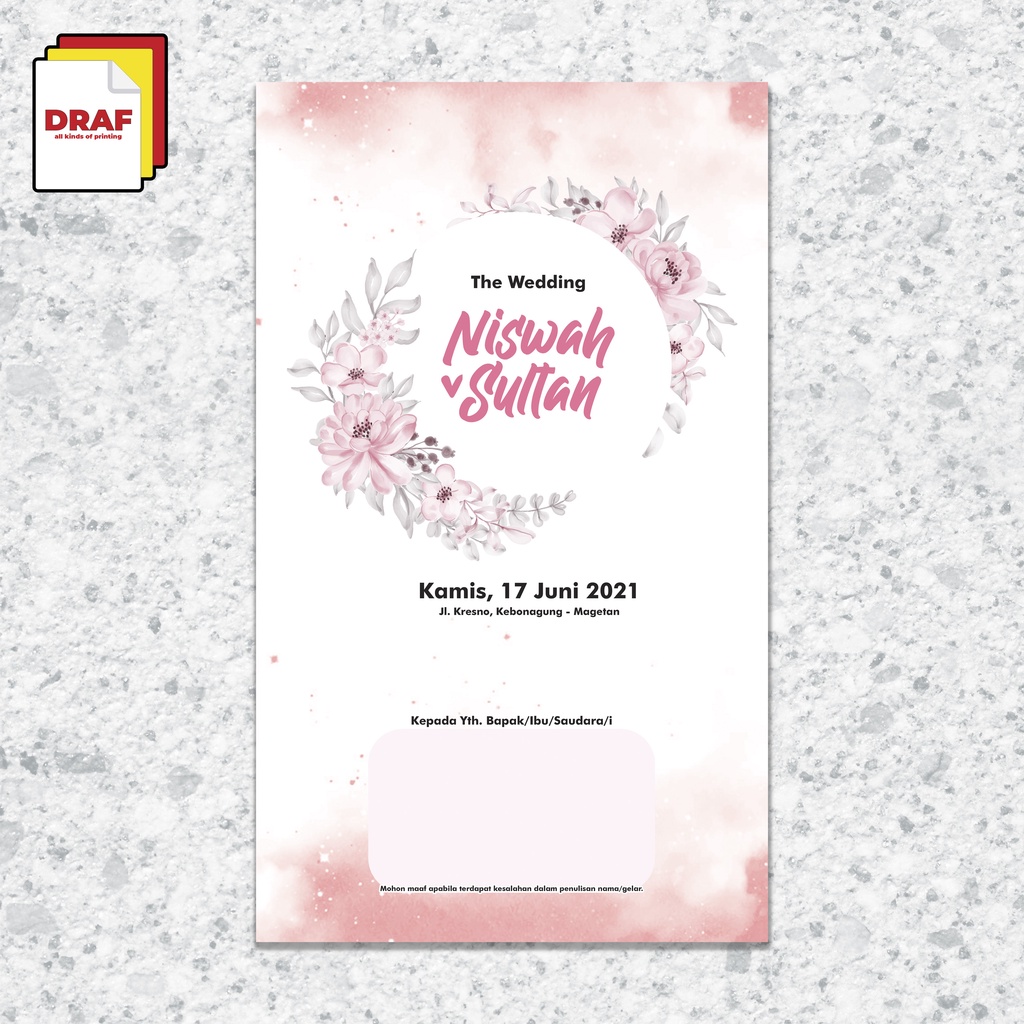 KATALOG 6 UNDANGAN PERNIKAHAN DRAF PRINTING