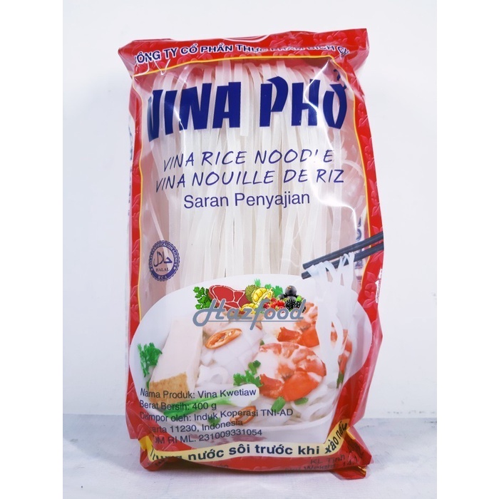 

Bich Chi Vina Pho Rice Noodle / Kwetiaw Mie Beras Vietnam - 400 Gram