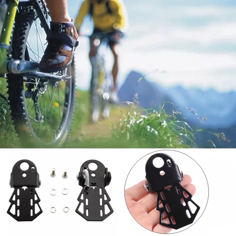 QUINTON Bicycle Accessories Rear Seat Cycling Bicycle Foot Pegs Bike Pedals Bicycle Parts Metal Black MTB Bike Folding 1 Pair Footrests/Multicolor