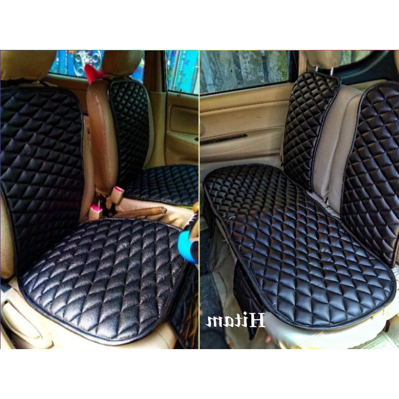 Alas duduk jok mobil 3 in 1 bahan PREMIUM LEATHER KULIT SINTETIS